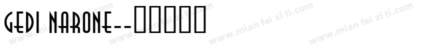GEDi nar0ne-字体转换